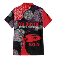 Zapatista Territories Family Matching Mermaid Dress and Hawaiian Shirt Mexico with EZLN Masked Face and Floral - Wonder Print Shop