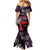 Zapatista Territories Family Matching Mermaid Dress and Hawaiian Shirt Mexico with EZLN Masked Face and Floral - Wonder Print Shop