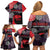 Zapatista Territories Family Matching Off Shoulder Short Dress and Hawaiian Shirt Mexico with EZLN Masked Face and Floral - Wonder Print Shop
