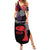 Zapatista Territories Family Matching Summer Maxi Dress and Hawaiian Shirt Mexico with EZLN Masked Face and Floral - Wonder Print Shop