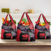 Zapatista Territories Grocery Bag Mexico with EZLN Masked Face and Floral - Wonder Print Shop