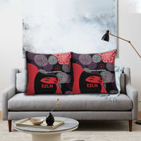 Zapatista Territories Pillow Cover Mexico with EZLN Masked Face and Floral - Wonder Print Shop