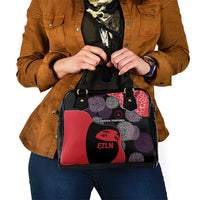 Zapatista Territories Shoulder Handbag Mexico with EZLN Masked Face and Floral - Wonder Print Shop