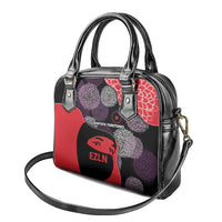 Zapatista Territories Shoulder Handbag Mexico with EZLN Masked Face and Floral - Wonder Print Shop