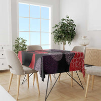 Zapatista Territories Tablecloth Mexico with EZLN Masked Face and Floral - Wonder Print Shop