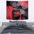 Zapatista Territories Tapestry Mexico with EZLN Masked Face and Floral - Wonder Print Shop