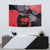 Zapatista Territories Tapestry Mexico with EZLN Masked Face and Floral - Wonder Print Shop