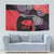 Zapatista Territories Tapestry Mexico with EZLN Masked Face and Floral - Wonder Print Shop