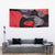 Zapatista Territories Tapestry Mexico with EZLN Masked Face and Floral - Wonder Print Shop