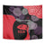 Zapatista Territories Tapestry Mexico with EZLN Masked Face and Floral - Wonder Print Shop