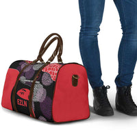 Zapatista Territories Travel Bag Mexico with EZLN Masked Face and Floral - Wonder Print Shop