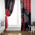 Zapatista Territories Window Curtain Mexico with EZLN Masked Face and Floral - Wonder Print Shop