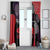 Zapatista Territories Window Curtain Mexico with EZLN Masked Face and Floral - Wonder Print Shop