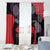 Zapatista Territories Window Curtain Mexico with EZLN Masked Face and Floral - Wonder Print Shop