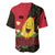 Zapatista Territories Baseball Jersey Mexico with Corn Graphic and Indigenous Pattern Semillas de Libertad - Wonder Print Shop