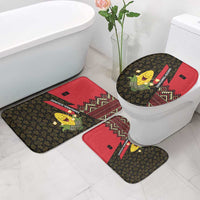 Zapatista Territories Bathroom Set Mexico with Corn Graphic and Indigenous Pattern Semillas de Libertad - Wonder Print Shop