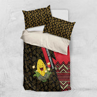 Zapatista Territories Bedding Set Mexico with Corn Graphic and Indigenous Pattern Semillas de Libertad - Wonder Print Shop
