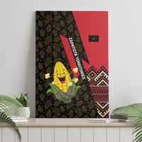 Zapatista Territories Canvas Wall Art Mexico with Corn Graphic and Indigenous Pattern Semillas de Libertad - Wonder Print Shop