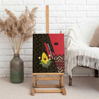 Zapatista Territories Canvas Wall Art Mexico with Corn Graphic and Indigenous Pattern Semillas de Libertad - Wonder Print Shop