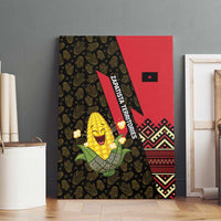 Zapatista Territories Canvas Wall Art Mexico with Corn Graphic and Indigenous Pattern Semillas de Libertad - Wonder Print Shop
