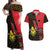 Zapatista Territories Couples Matching Off Shoulder Maxi Dress and Hawaiian Shirt Mexico with Corn Graphic and Indigenous Pattern Semillas de Libertad - Wonder Print Shop