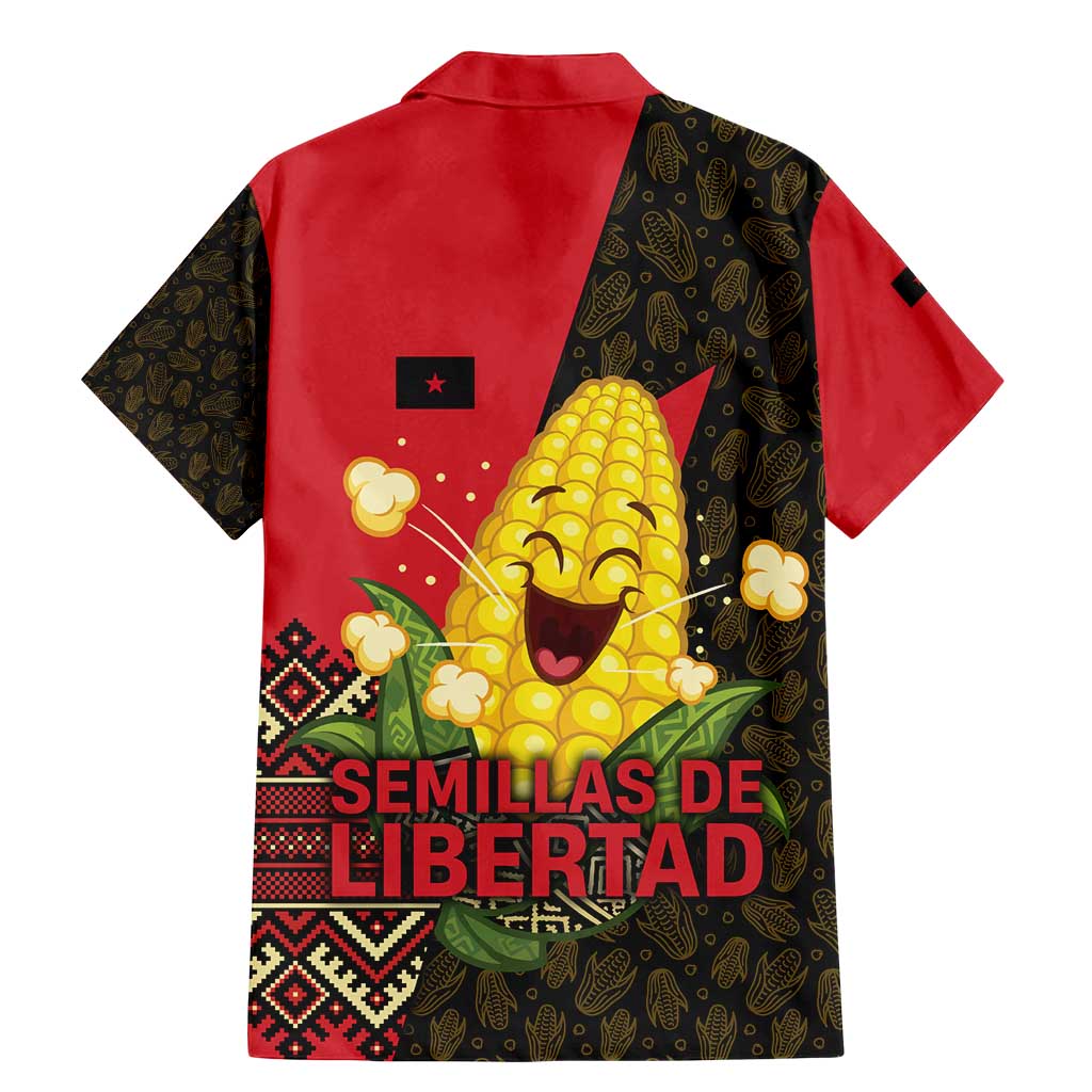 Zapatista Territories Family Matching Mermaid Dress and Hawaiian Shirt Mexico with Corn Graphic and Indigenous Pattern Semillas de Libertad - Wonder Print Shop