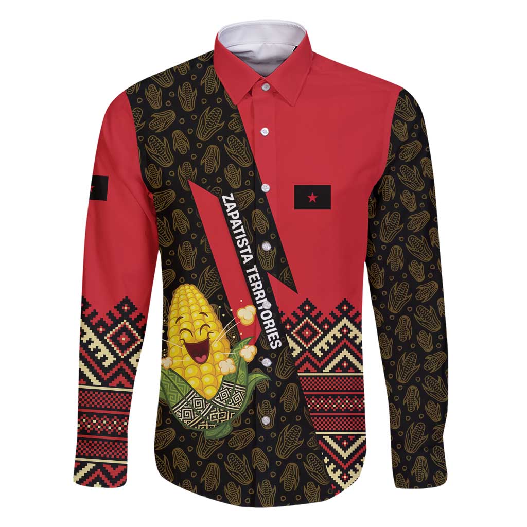 Zapatista Territories Family Matching Mermaid Dress and Hawaiian Shirt Mexico with Corn Graphic and Indigenous Pattern Semillas de Libertad - Wonder Print Shop