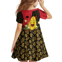 Zapatista Territories Family Matching Off The Shoulder Long Sleeve Dress and Hawaiian Shirt Mexico with Corn Graphic and Indigenous Pattern Semillas de Libertad - Wonder Print Shop