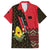 Zapatista Territories Family Matching Off The Shoulder Long Sleeve Dress and Hawaiian Shirt Mexico with Corn Graphic and Indigenous Pattern Semillas de Libertad - Wonder Print Shop