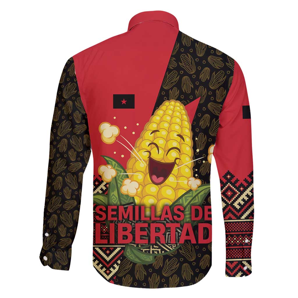 Zapatista Territories Family Matching Puletasi and Hawaiian Shirt Mexico with Corn Graphic and Indigenous Pattern Semillas de Libertad - Wonder Print Shop