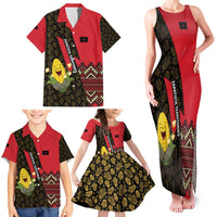 Zapatista Territories Family Matching Tank Maxi Dress and Hawaiian Shirt Mexico with Corn Graphic and Indigenous Pattern Semillas de Libertad - Wonder Print Shop