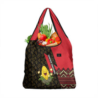 Zapatista Territories Grocery Bag Mexico with Corn Graphic and Indigenous Pattern Semillas de Libertad - Wonder Print Shop