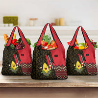 Zapatista Territories Grocery Bag Mexico with Corn Graphic and Indigenous Pattern Semillas de Libertad - Wonder Print Shop