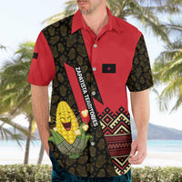 Zapatista Territories Hawaiian Shirt Mexico with Corn Graphic and Indigenous Pattern Semillas de Libertad - Wonder Print Shop