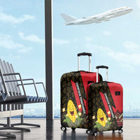 Zapatista Territories Luggage Cover Mexico with Corn Graphic and Indigenous Pattern Semillas de Libertad - Wonder Print Shop