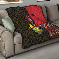 Zapatista Territories Quilt Mexico with Corn Graphic and Indigenous Pattern Semillas de Libertad - Wonder Print Shop