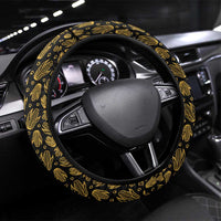 Zapatista Territories Steering Wheel Cover Mexico with Corn Graphic and Indigenous Pattern Semillas de Libertad - Wonder Print Shop