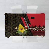 Zapatista Territories Tablecloth Mexico with Corn Graphic and Indigenous Pattern Semillas de Libertad - Wonder Print Shop