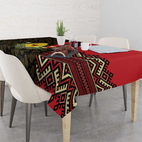 Zapatista Territories Tablecloth Mexico with Corn Graphic and Indigenous Pattern Semillas de Libertad - Wonder Print Shop