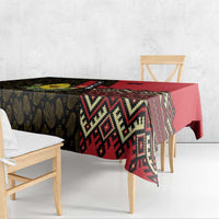 Zapatista Territories Tablecloth Mexico with Corn Graphic and Indigenous Pattern Semillas de Libertad - Wonder Print Shop