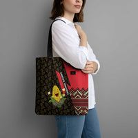 Zapatista Territories Tote Bag Mexico with Corn Graphic and Indigenous Pattern Semillas de Libertad - Wonder Print Shop