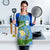 Guatemala Christmas Apron with Blue Green Christmas Quetzal Bird Gift and Coat of Arms - Wonder Print Shop