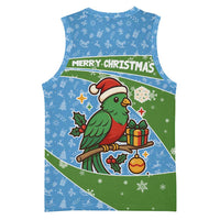 Guatemala Christmas Basketball Jersey with Blue Green Christmas Quetzal Bird Gift and Coat of Arms - Wonder Print Shop