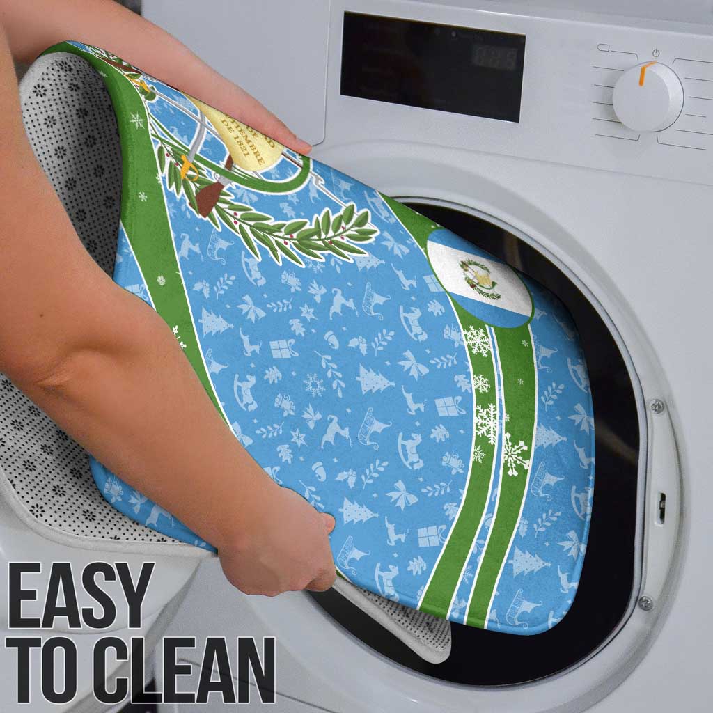 Guatemala Christmas Bathroom Set with Blue Green Christmas Quetzal Bird Gift and Coat of Arms - Wonder Print Shop