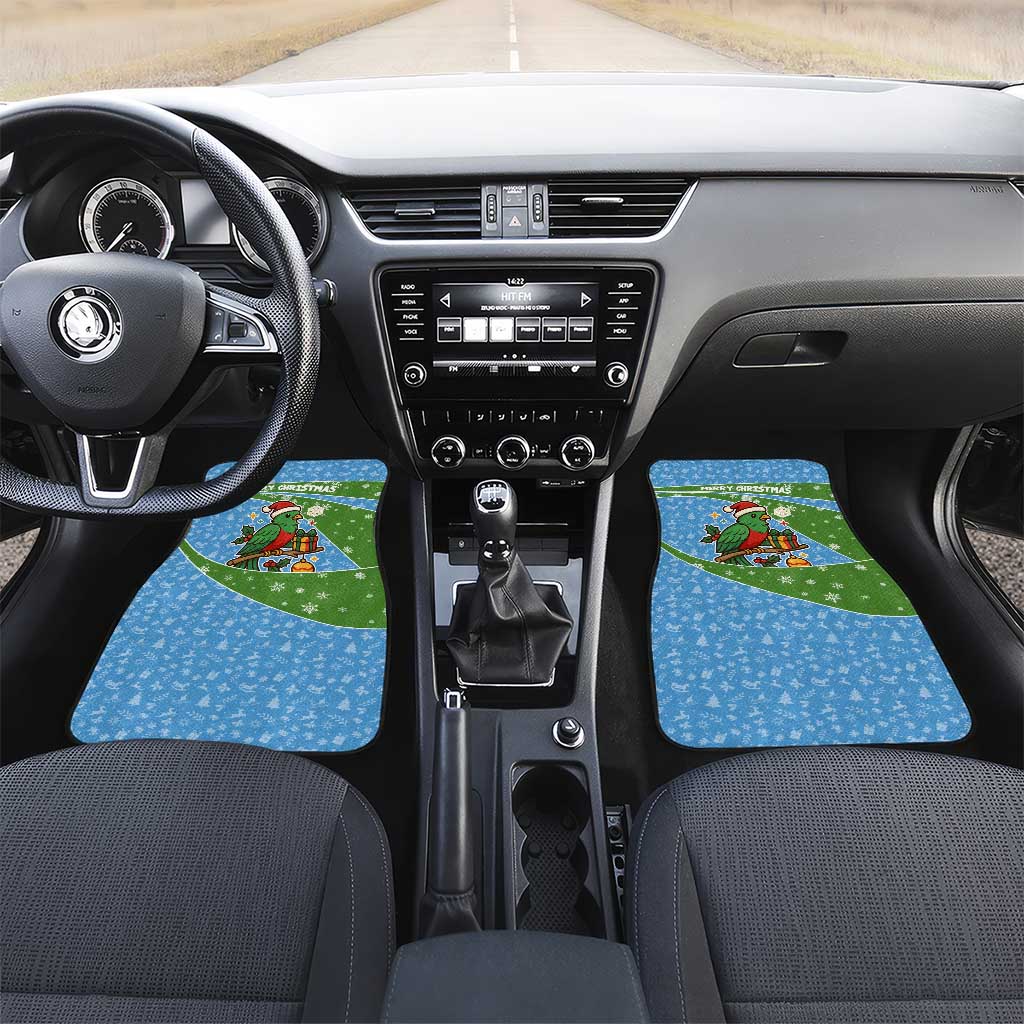 Guatemala Christmas Car Mats with Blue Green Christmas Quetzal Bird Gift and Coat of Arms - Wonder Print Shop