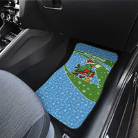 Guatemala Christmas Car Mats with Blue Green Christmas Quetzal Bird Gift and Coat of Arms - Wonder Print Shop