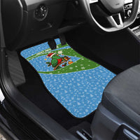 Guatemala Christmas Car Mats with Blue Green Christmas Quetzal Bird Gift and Coat of Arms - Wonder Print Shop