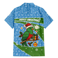 Guatemala Christmas Family Matching Mermaid Dress and Hawaiian Shirt with Blue Green Christmas Quetzal Bird Gift and Coat of Arms - Wonder Print Shop