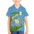 Guatemala Christmas Family Matching Off Shoulder Maxi Dress and Hawaiian Shirt with Blue Green Christmas Quetzal Bird Gift and Coat of Arms - Wonder Print Shop