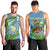 Guatemala Christmas Men Tank Top with Blue Green Christmas Quetzal Bird Gift and Coat of Arms - Wonder Print Shop